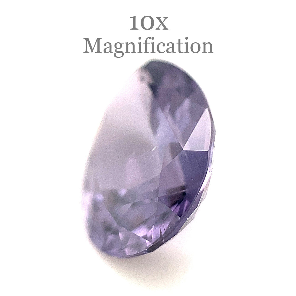 2.64ct Bluish Purple Pear Spinel from Sri Lanka, unheated natural gemstone by SkyJems Canadian gem specialists