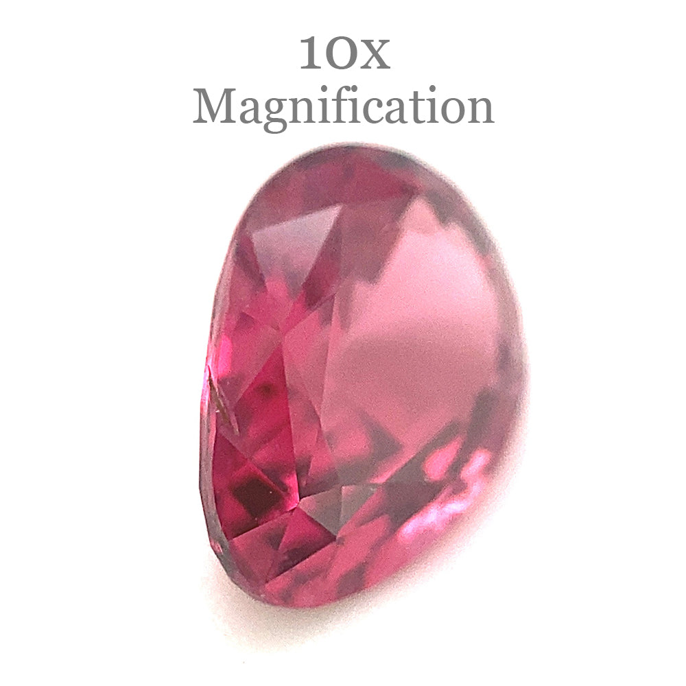 1.94ct Pear Pink Spinel from Sri Lanka, unheated natural gemstone by SkyJems, elegant slightly purplish pink step-cut gem