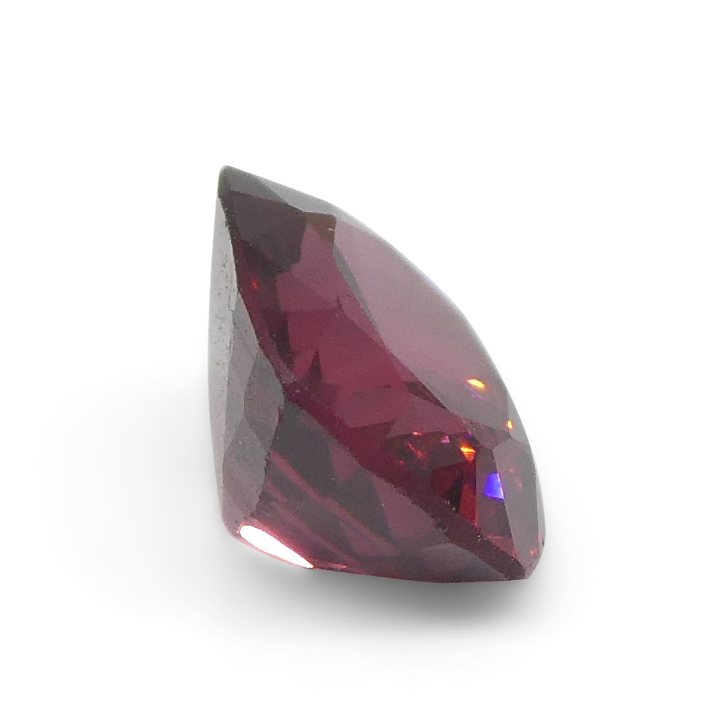 0.78ct Slightly Purple Red Cushion Spinel from Sri Lanka, premium single gemstone by SkyJems Canadian gem specialists