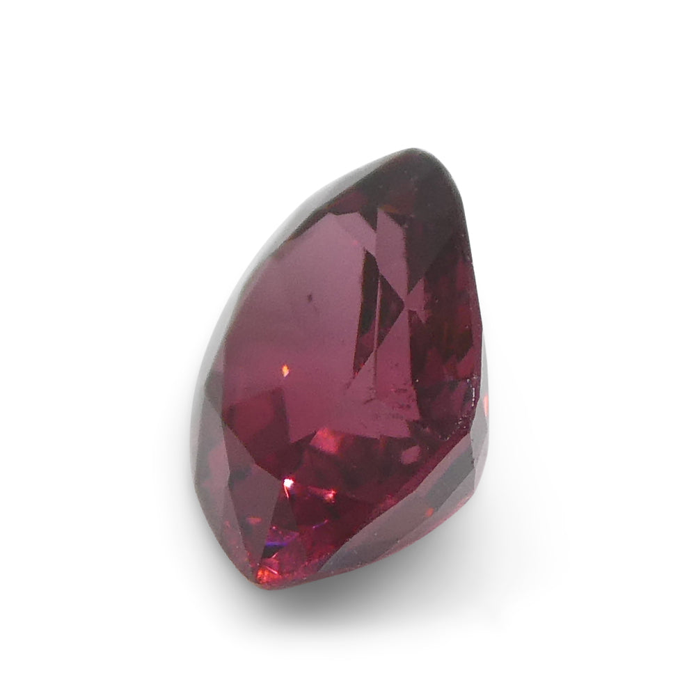 0.78ct Slightly Purple Red Cushion Spinel from Sri Lanka, premium gemstone by SkyJems Canadian gem specialists