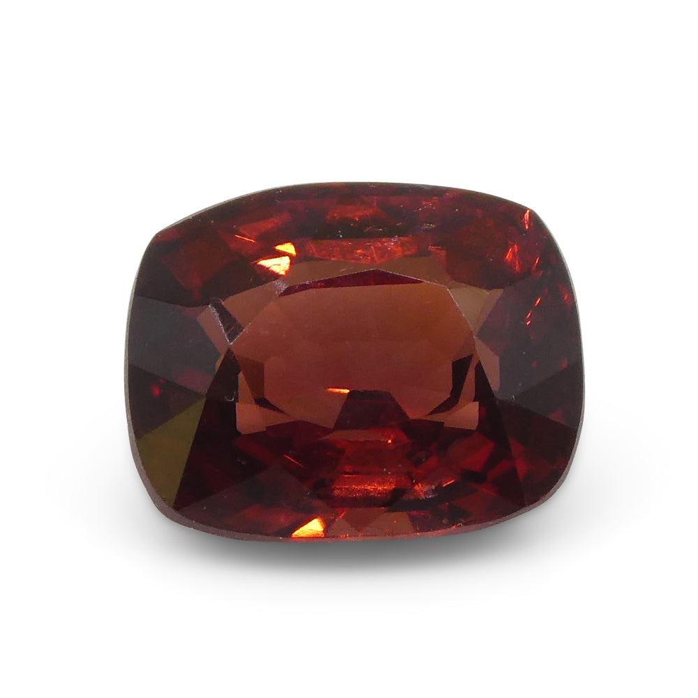0.98ct Slightly Purple Red Cushion Spinel from Sri Lanka, precision-cut gemstone by SkyJems Canadian gem specialists