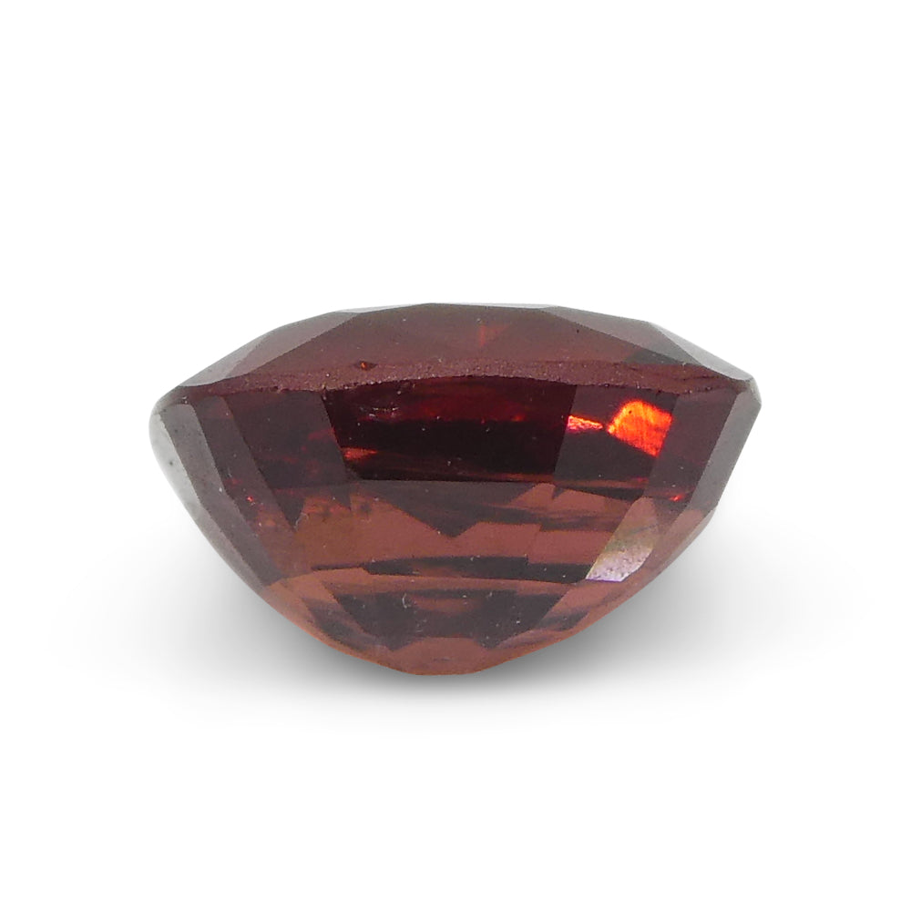 0.98ct Slightly Purple Red Cushion Spinel from Sri Lanka, precision-cut gemstone by SkyJems Canadian gem specialists