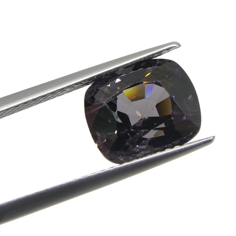 5.25ct Burmese Grey Spinel, Rectangular Cushion Cut | Premium Unheated Gemstone by SkyJems Canada
