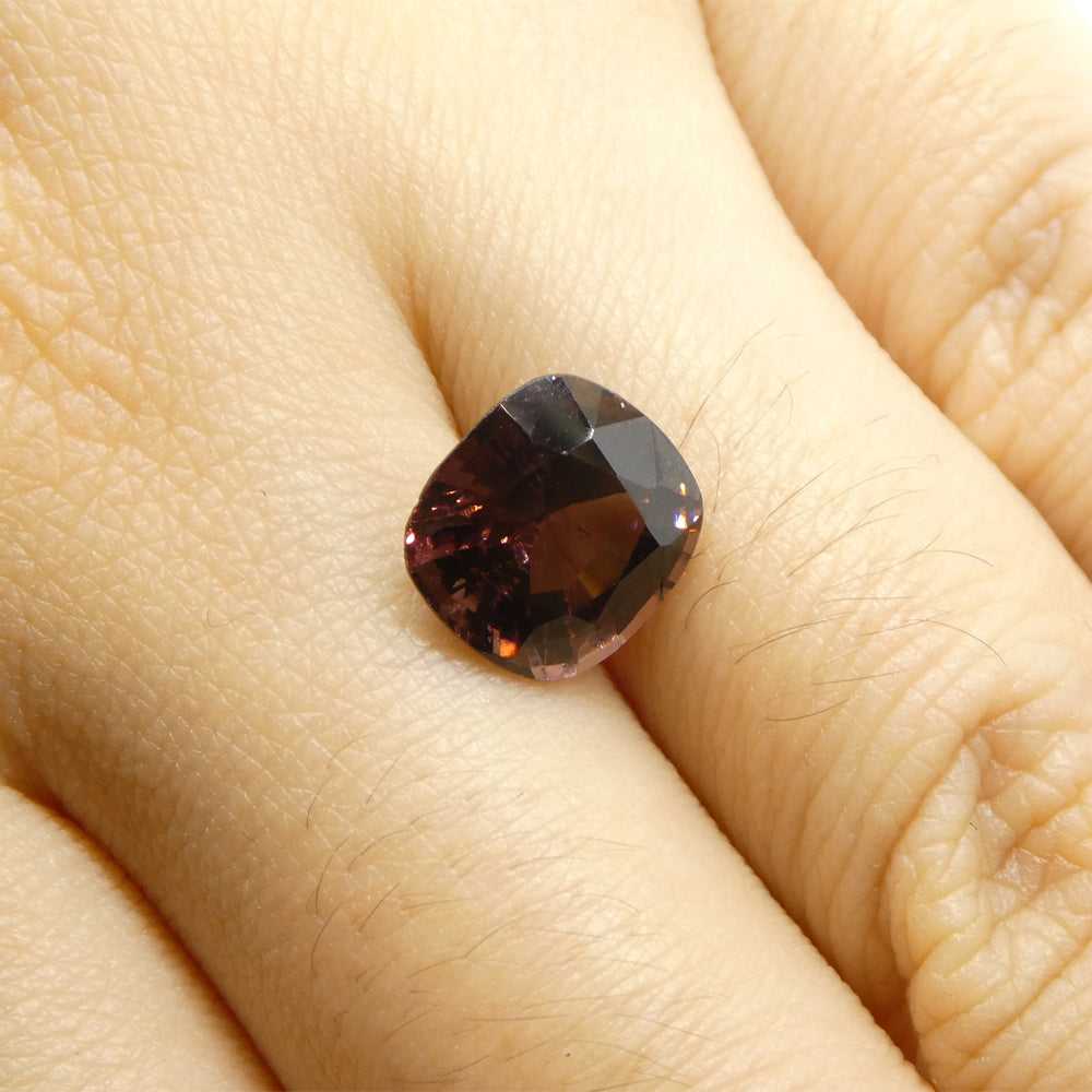 3.05ct Rectangular Cushion Brown Spinel from Burma - Skyjems Wholesale Gemstones