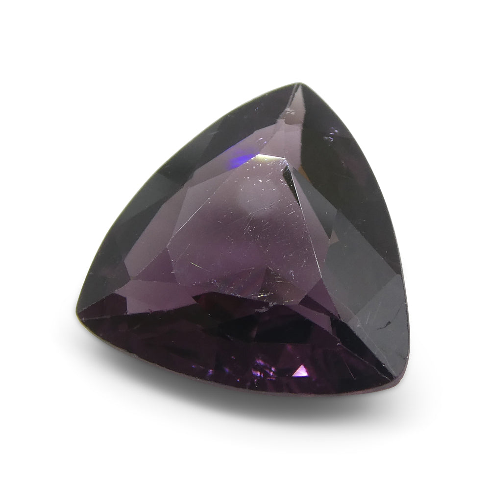 4.65ct Trillion Purple Spinel from Burma, rare gem by SkyJems, premium quality unheated purple gemstone from Myanmar