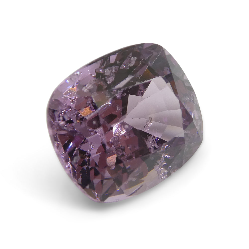 SkyJems 5.2ct Rectangular Cushion Pink Spinel from Burma - premium unheated gemstone with soft pink-purple hue