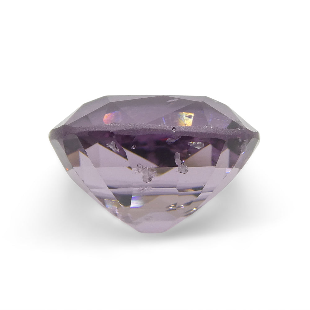SkyJems 5.2ct Rectangular Cushion Pink Spinel from Burma - premium unheated gemstone with soft pink-purple hue