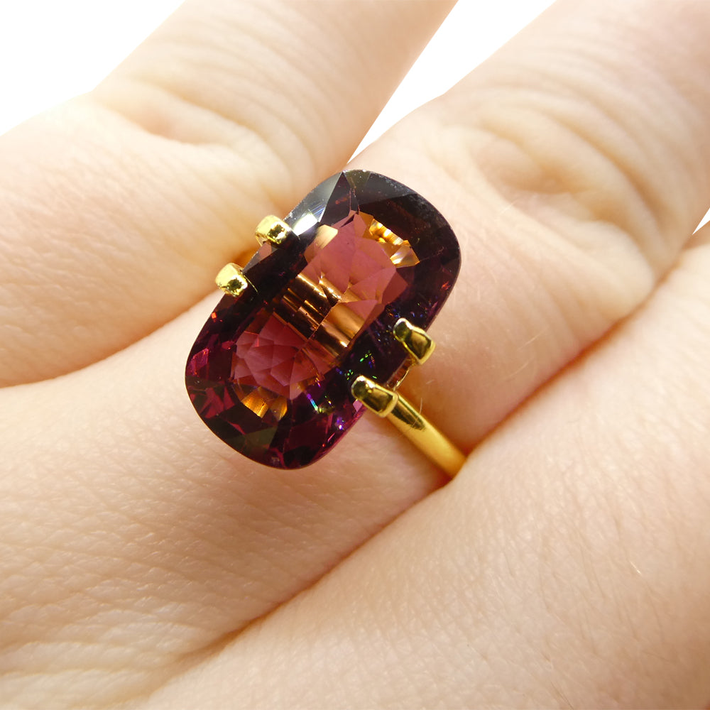 5.62ct Burmese Red Spinel, Rectangular Cushion Cut | Premium Gemstone from SkyJems Canadian Collection