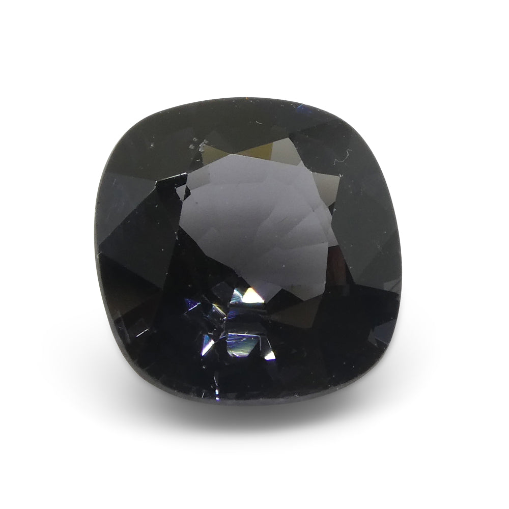 3.47ct Burmese Grey Spinel in Rectangular Cushion Cut, Bluish-Purplish Hue | Premium Gemstone by SkyJems