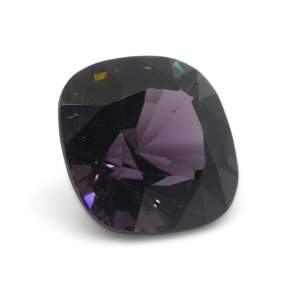 4.37ct Rectangular Cushion Purple Spinel from Burma - Skyjems Wholesale Gemstones