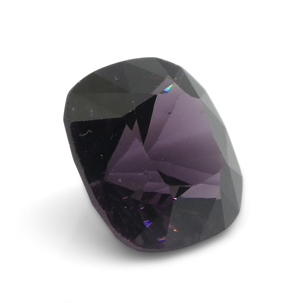 4.37ct Rectangular Cushion Purple Spinel from Burma - Skyjems Wholesale Gemstones