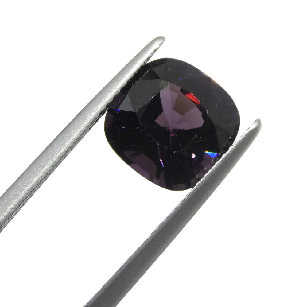 4.37ct Rectangular Cushion Purple Spinel from Burma - Skyjems Wholesale Gemstones