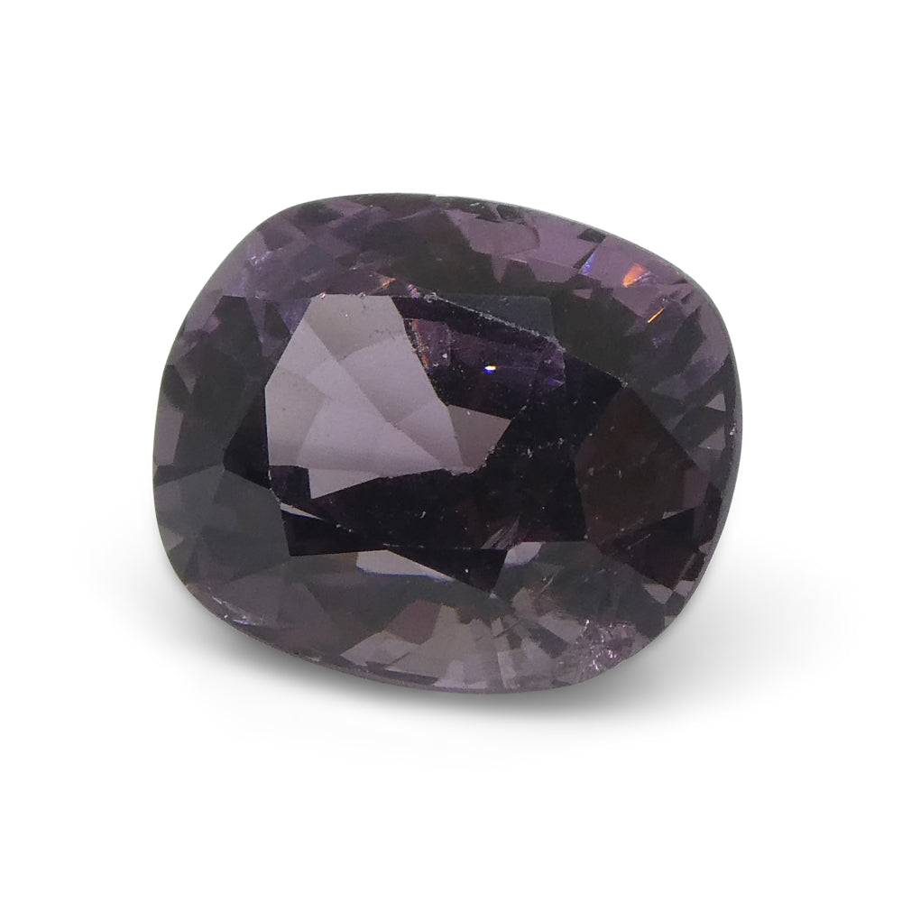 SkyJems 3.24ct Purplish Pink Rectangular Cushion Spinel from Burma, rare unheated gemstone with exceptional color and clarity