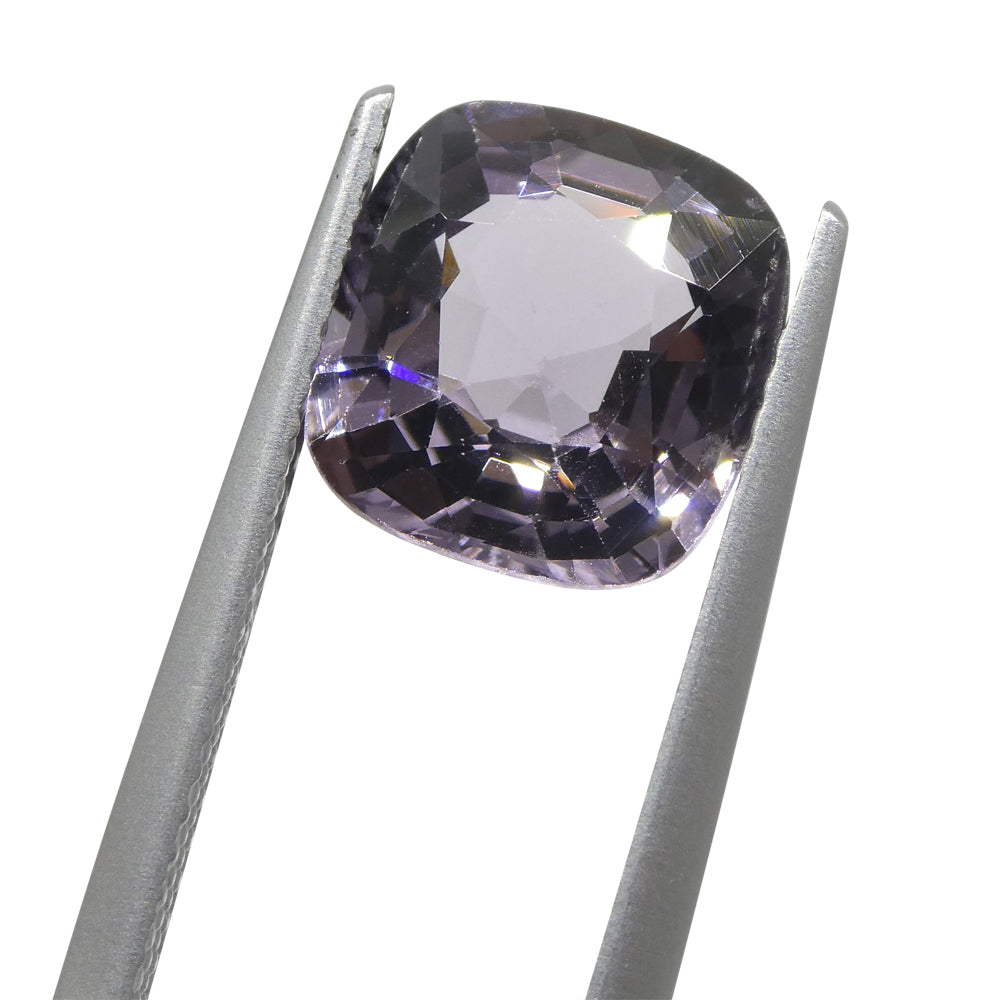 4.06ct Rectangular Cushion Purple Spinel from Burma - Skyjems Wholesale Gemstones