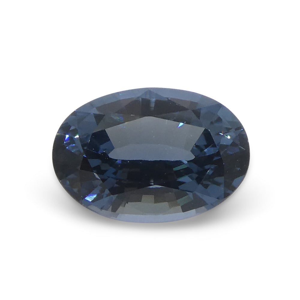 1.42ct Oval Blue Spinel from Burma, rare unheated gemstone by SkyJems, premium Canadian colored gem specialists