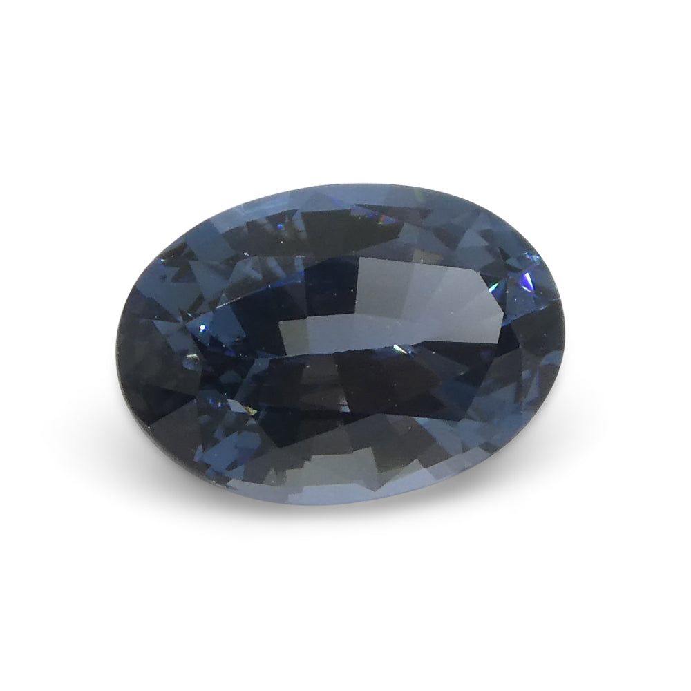 1.42ct Oval Blue Spinel from Burma, rare unheated gemstone by SkyJems, premium quality Step Cut blue gem from Myanmar