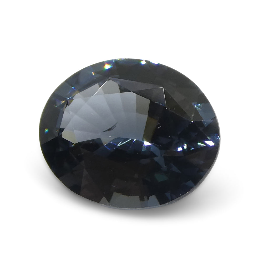1.8ct Oval Blue Spinel from Burma, natural unheated gemstone by SkyJems, premium medium blue Step Cut gem from Myanmar
