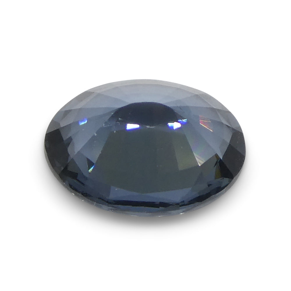 1.8ct Oval Blue Spinel from Burma, premium unheated gemstone by SkyJems, rare Myanmar blue gem in elegant step cut