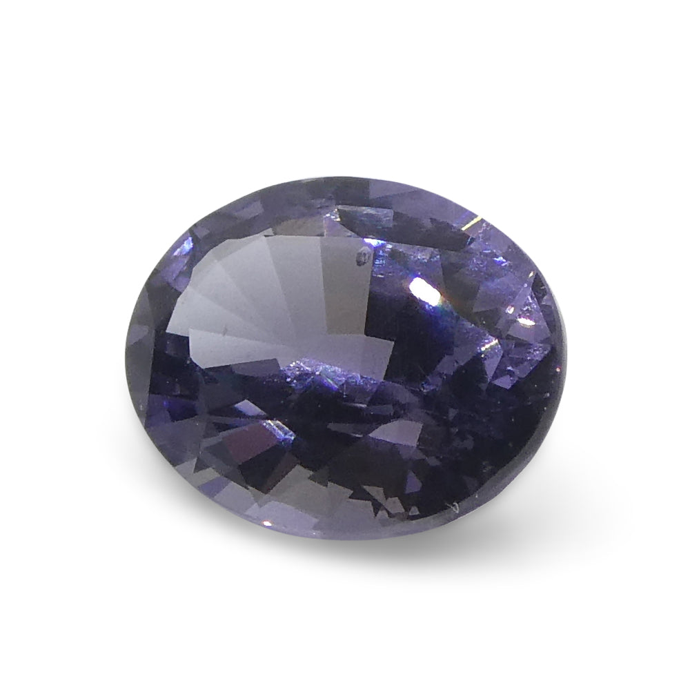 1.43ct Burmese Violet Spinel, Oval Step Cut | Premium Unheated Gemstone by SkyJems Canada