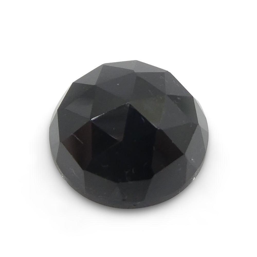 2.55ct Black Round Spinel from Sri Lanka, rare gem stone by SkyJems Canadian jewelers, natural unheated loose gemstone