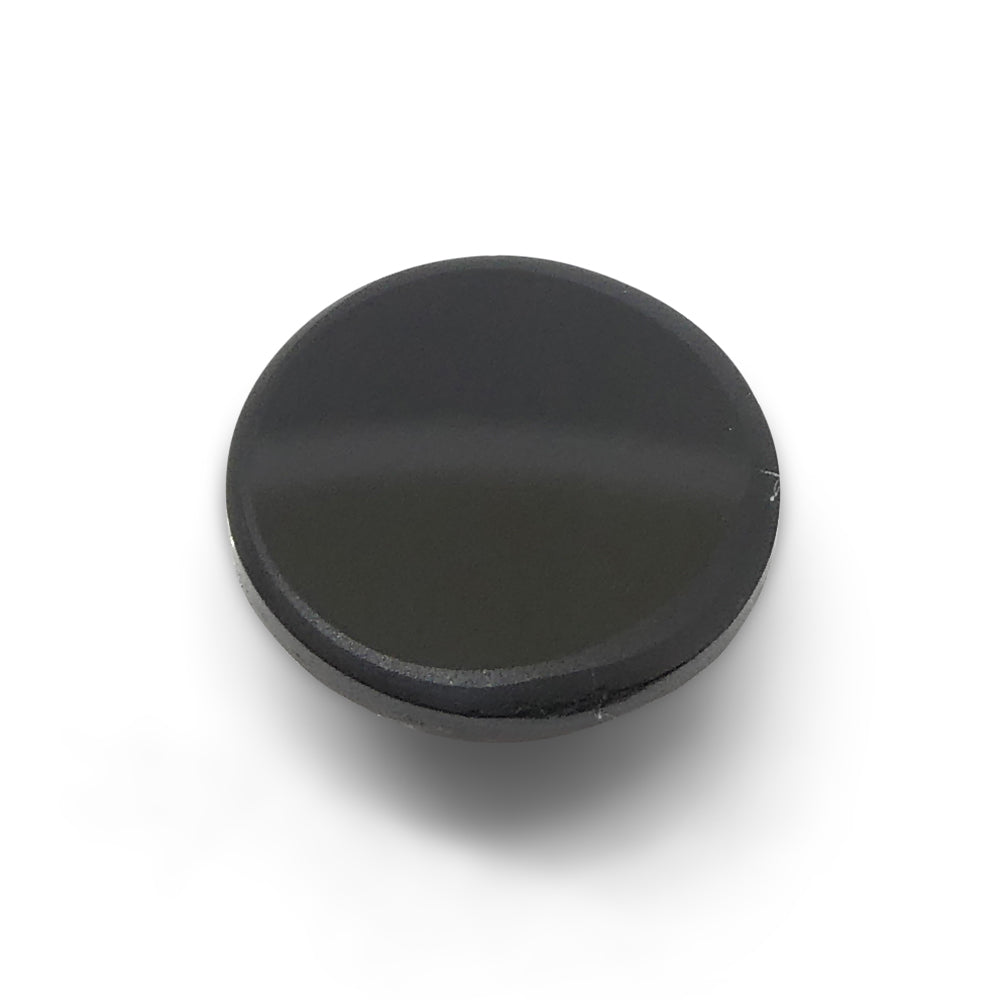 4.67ct Black Spinel Rose Cut Round Gemstone from Sri Lanka by SkyJems Canadian Fine Gems