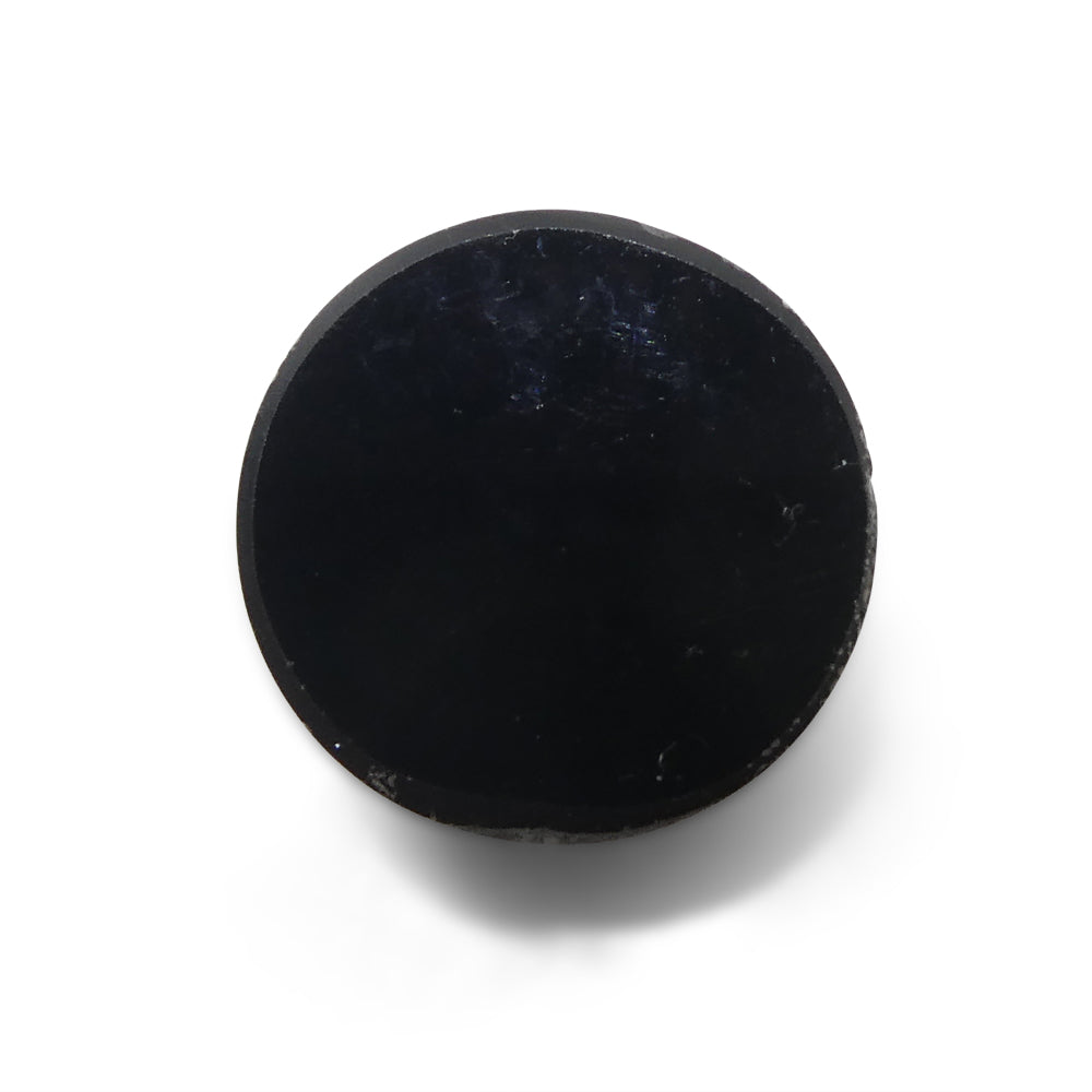 7.77ct Black Round Spinel from Sri Lanka, rare gem stone by SkyJems Canadian gemstone specialists