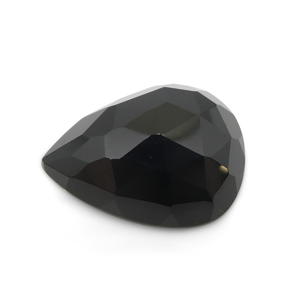 12.44ct Black Pear Spinel from Sri Lanka, rare gem stone by SkyJems Canadian gemstone specialists