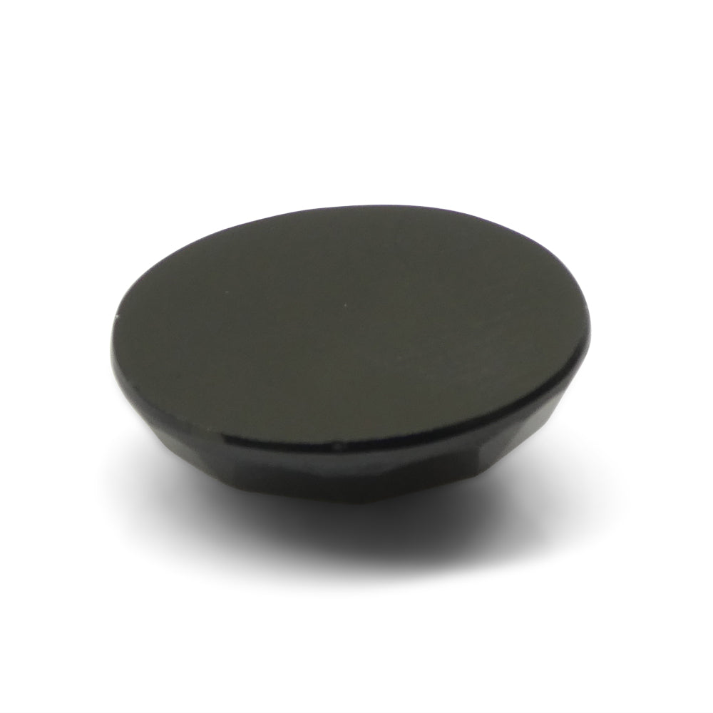 10.98ct Black Spinel Oval Rose Cut Gemstone from Sri Lanka by SkyJems, premium Canadian colored gem specialists