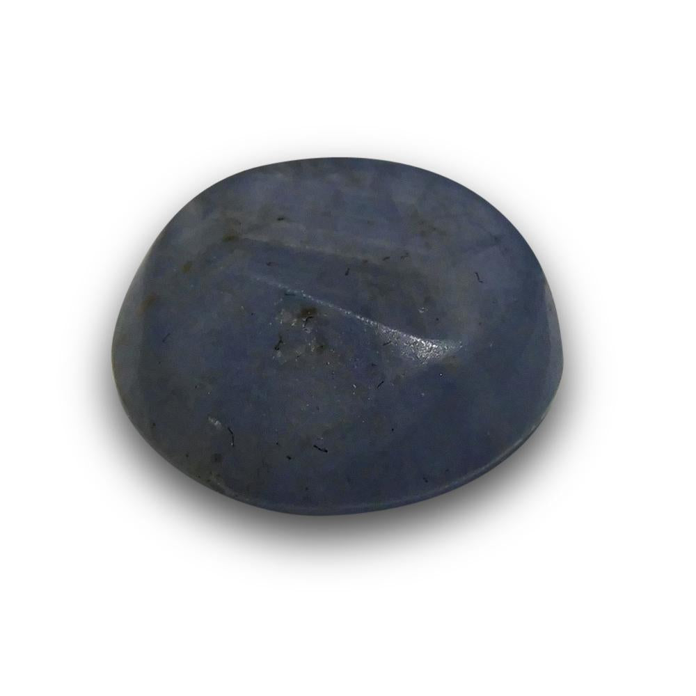 SkyJems 5.22 ct Round Blue Star Sapphire from Sri Lanka, showcasing brilliant asterism and classic gemstone elegance