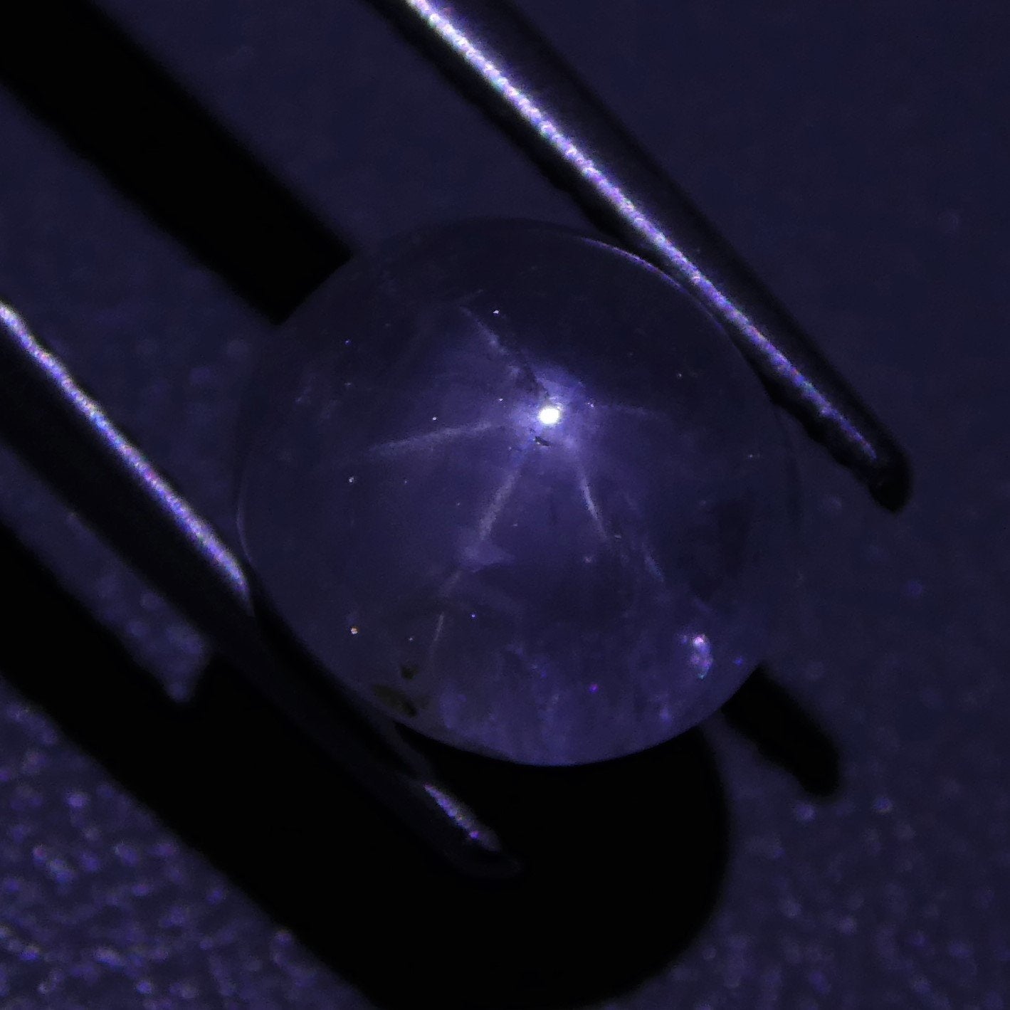 3.12 ct Blue Ceylon Star Sapphire, unheated oval cabochon with asterism, rare gem from Sri Lanka by SkyJems