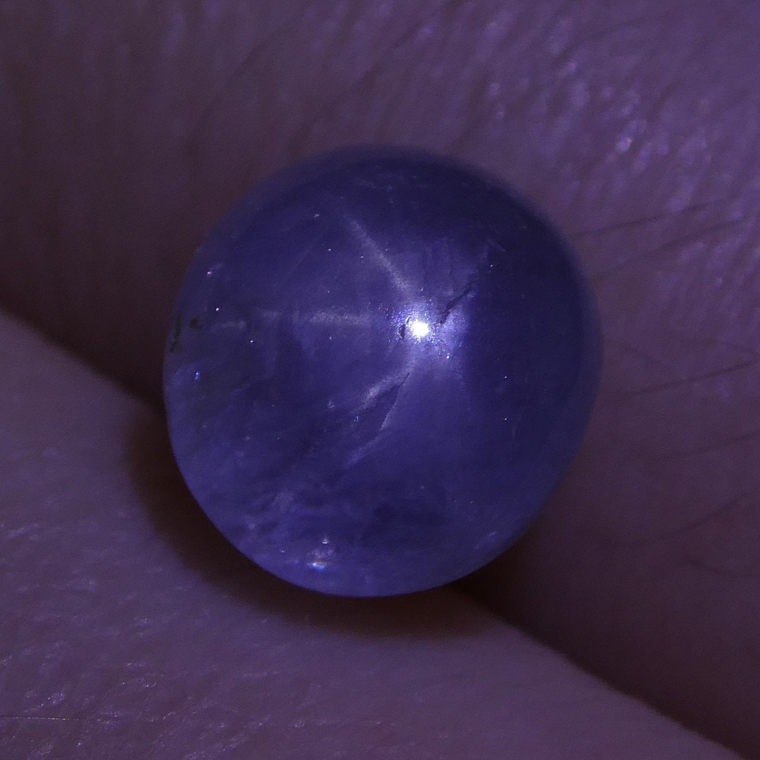 3.12 ct Blue Ceylon Star Sapphire, unheated oval cabochon with asterism, rare gem from Sri Lanka by SkyJems