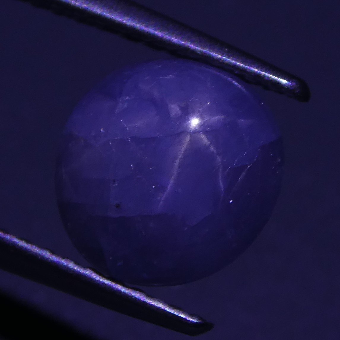 Unheated Blue Ceylon Star Sapphire 3.04 ct - Rare Oval Asterism Gemstone from Sri Lanka by SkyJems