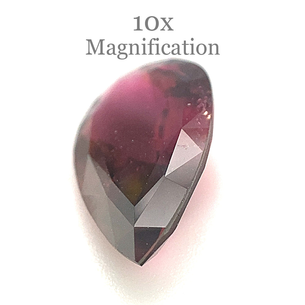 SkyJems 2.97ct Brazilian Cushion-Cut Purplish Pink Tourmaline Gemstone for Fine Jewelry