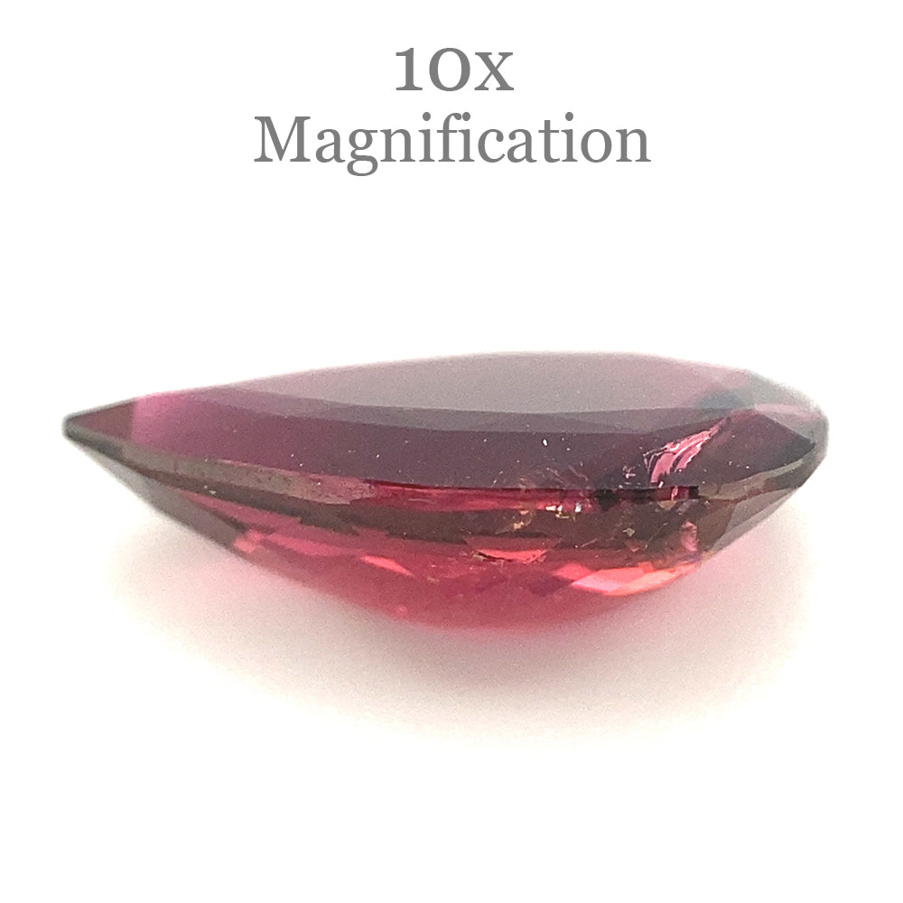 2.97ct Brazilian Cushion Purplish Pink Tourmaline Rubellite Gemstone by SkyJems Canadian Gem Experts
