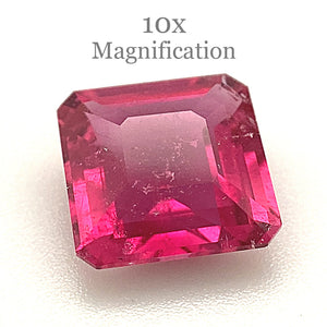 2.34ct Square purplish Pink Tourmaline from Brazil - Skyjems Wholesale Gemstones