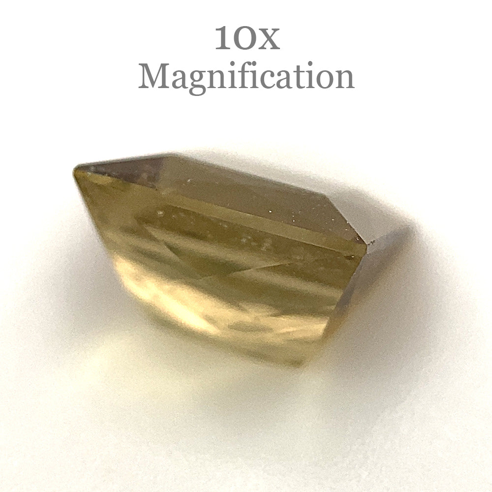 1.5ct Square Brazilian Tourmaline in Vibrant Orangy Yellow, Unheated Gem from SkyJems Gemstone Collection