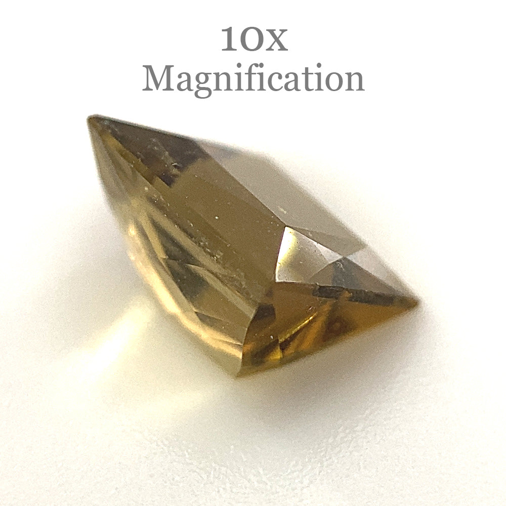 1.5ct Square Brazilian Tourmaline with Orangy Yellow Hue, Unheated Gemstone from SkyJems Rare Gem Collection