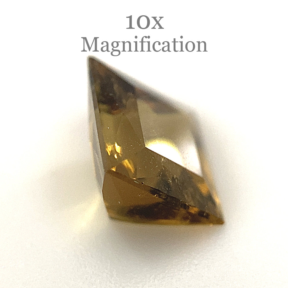1.5ct Square Brazilian Orangy Yellow Tourmaline Gemstone from SkyJems Rare Gem Collection