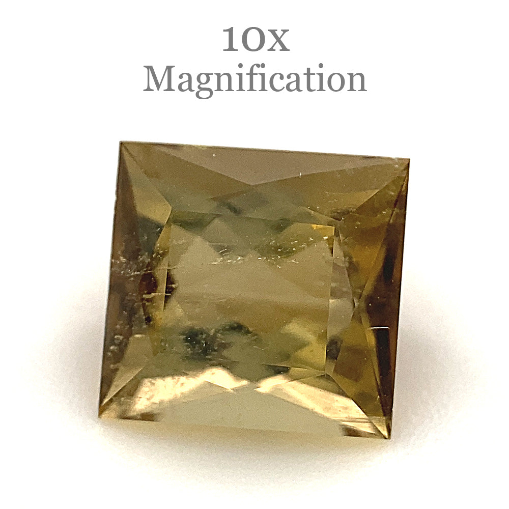 1.5ct Square Brazilian Orangy Yellow Tourmaline Gemstone from SkyJems Rare Gem Collection