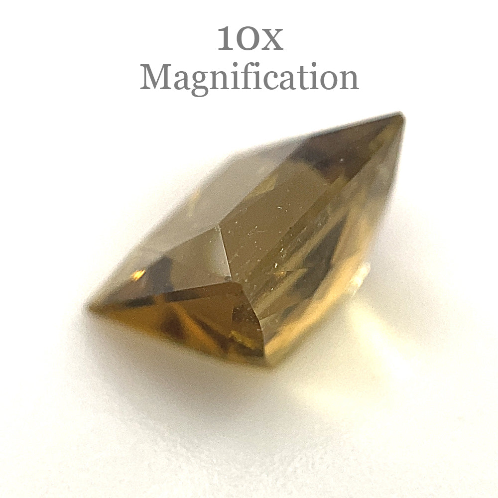 1.5ct Square Brazilian Orangy Yellow Tourmaline Gemstone from SkyJems Rare Collector's Fine Gem Collection