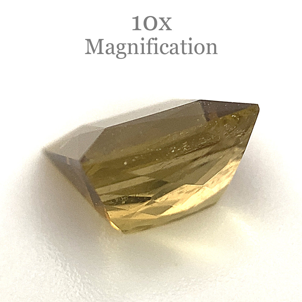 1.5ct Square Brazilian Orangy Yellow Tourmaline Gemstone from SkyJems Rare Gem Collection
