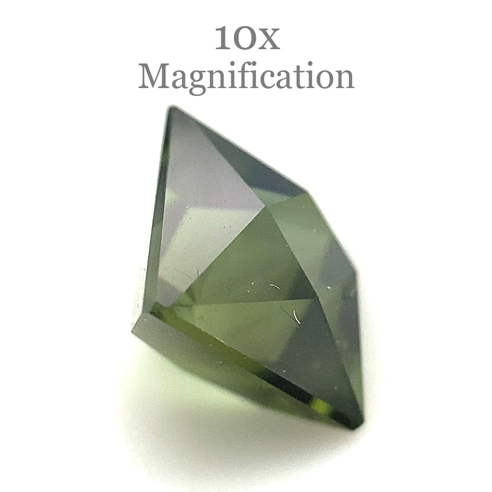 1.9ct Square Green Tourmaline from Brazil, Modified Brilliant Cut | Premium Gemstone by SkyJems Canadian Gem Experts