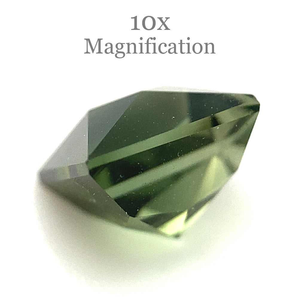 1.9ct Square Green Tourmaline from Brazil, Modified Brilliant Cut | Premium Gemstone by SkyJems Canadian Gem Specialists