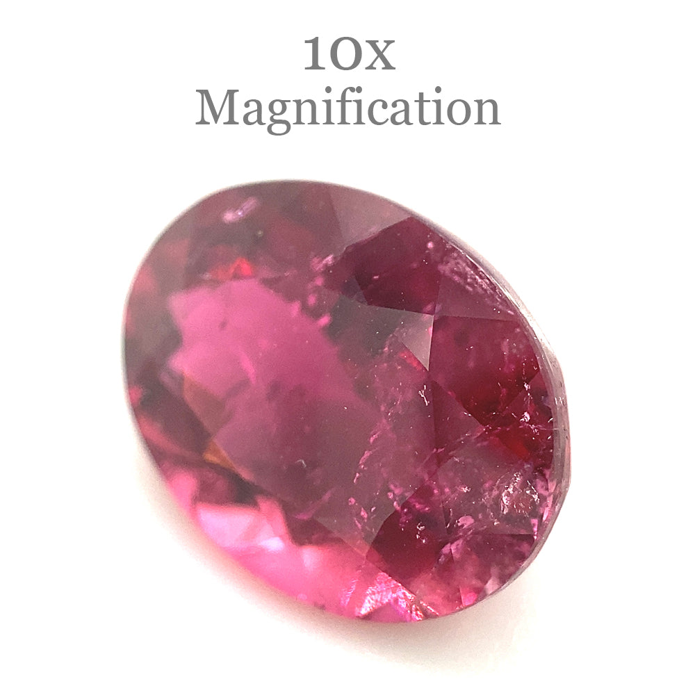 4.9ct Oval Pink Tourmaline from Brazil, premium Brazilian gemstone by SkyJems, vibrant pink single stone