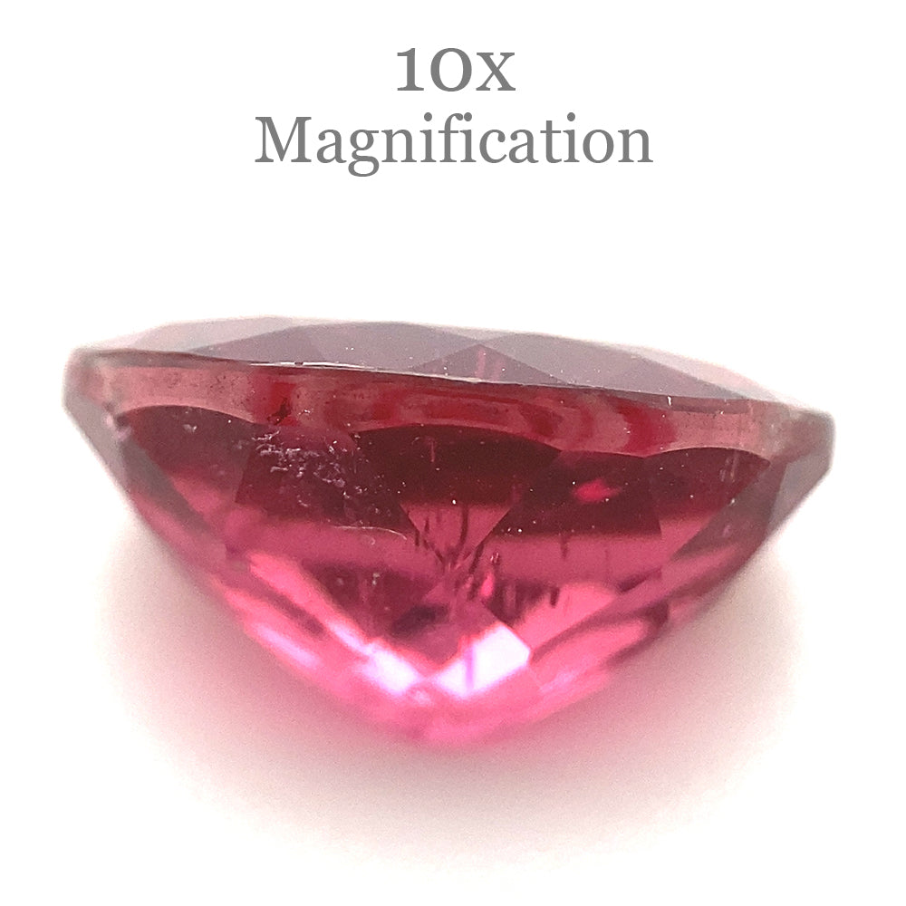 4.9ct Oval Pink Tourmaline from Brazil, premium medium-dark pink gemstone by SkyJems Canadian gem specialists