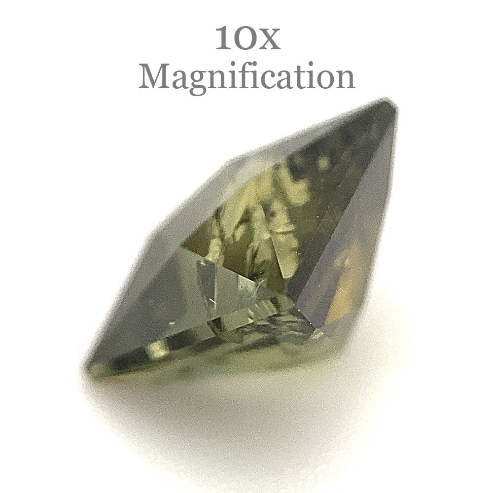 1.79ct Square Green Tourmaline from Brazil, Modified Brilliant Cut gemstone by SkyJems Canadian gem specialists