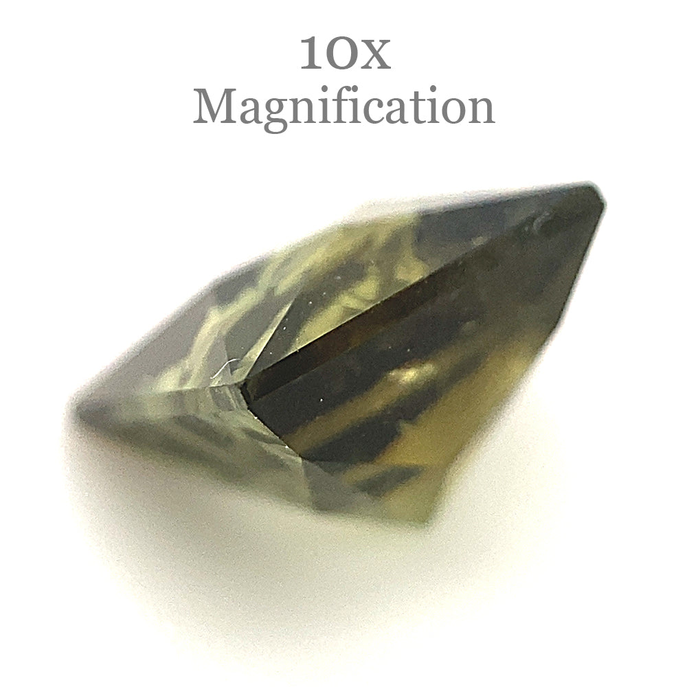 1.79ct Square Green Tourmaline from Brazil, Modified Brilliant Cut gemstone by SkyJems Canadian gem specialists