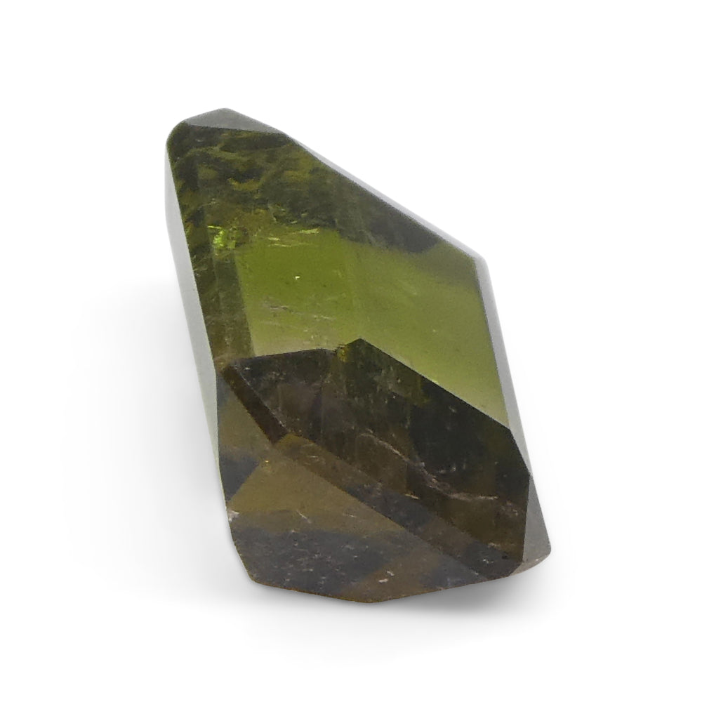 1.57ct Emerald Cut Green & Pink Bi-Colour Tourmaline from Brazil - Skyjems Wholesale Gemstones