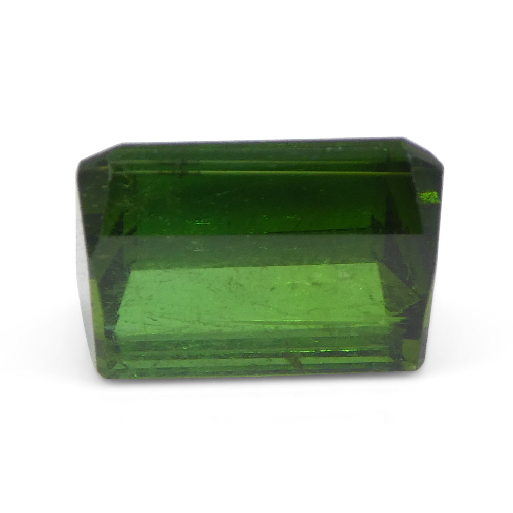 5.76ct Emerald Cut Green Tourmaline from Brazil - Skyjems Wholesale Gemstones