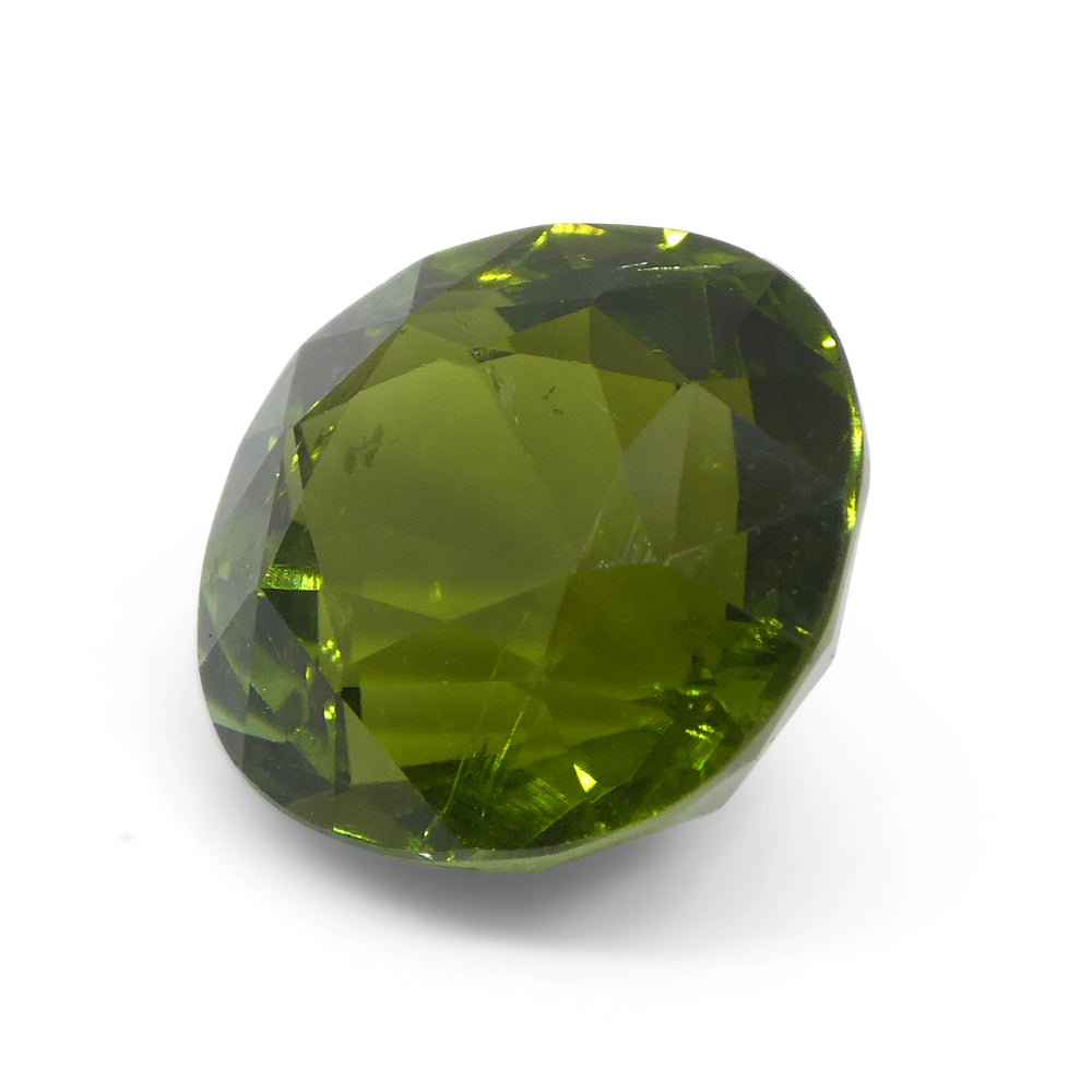 4.92ct Brazilian Green Cushion Tourmaline, brilliant-cut gemstone from SkyJems' premium colored stone collection